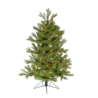 4' Pre-Lit Clear Incandescent PE Half Tree