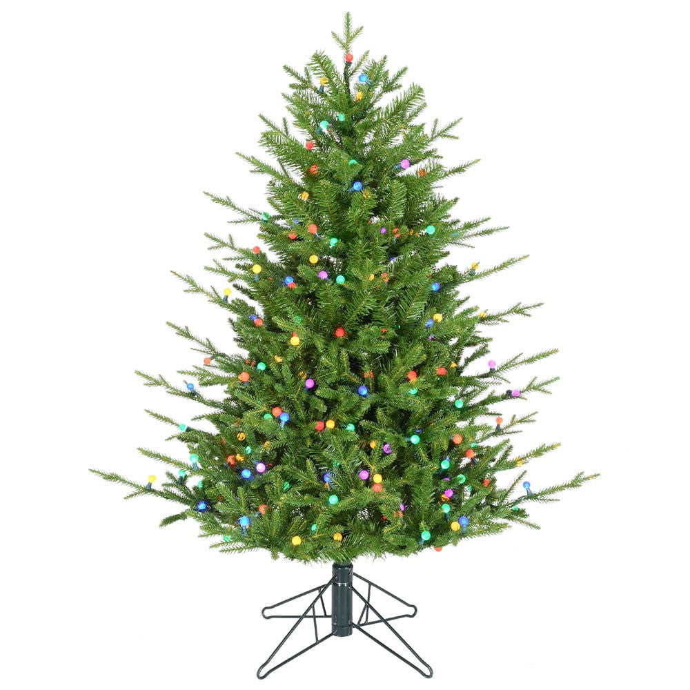 4' Pre-Lit Multicolored LED Timberland Tree