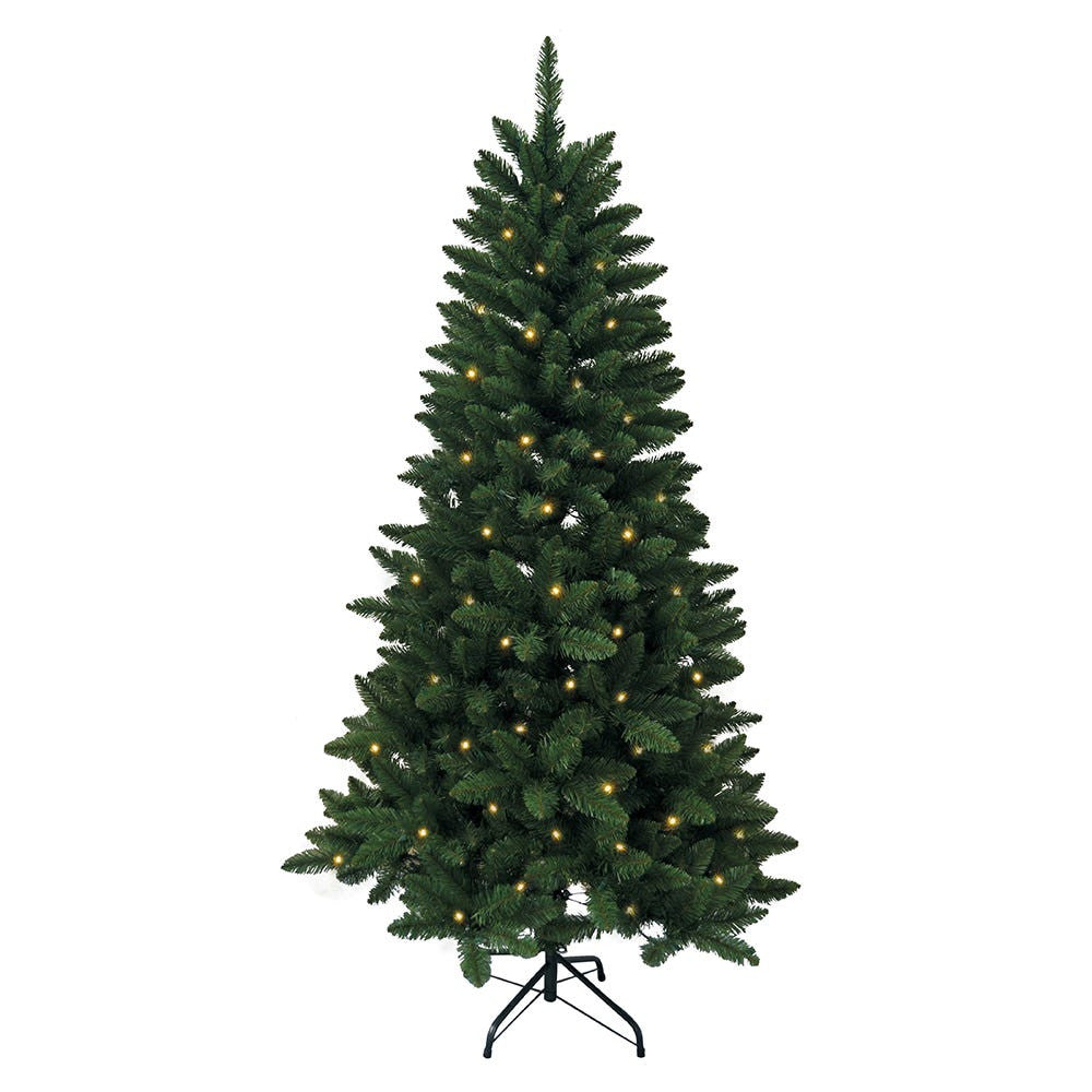 6' Pre-Lit Clear Incandescent Point Pine Tree