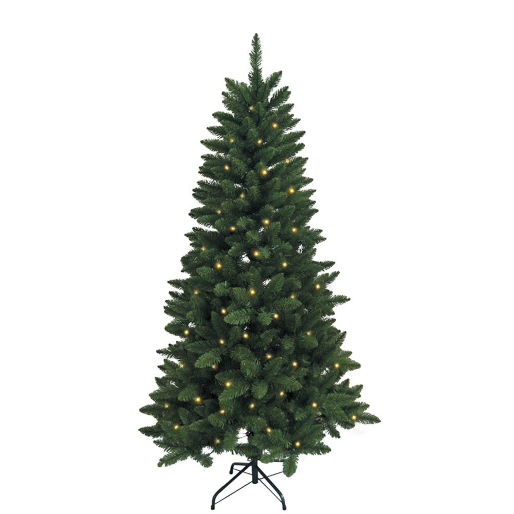 4.5' Pre-Lit Warm White LED Point Pine Tree