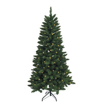 4.5' Pre-Lit Warm White LED Point Pine Tree