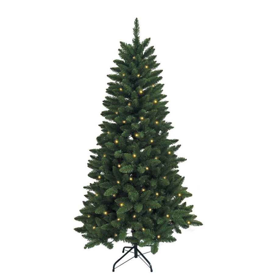 4.5' Pre-Lit Warm White LED Point Pine Tree