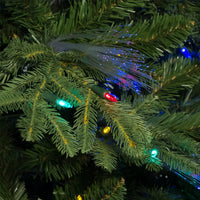 7' Pre-Lit Fiber Optic Multicolored LED Northern Light Tree