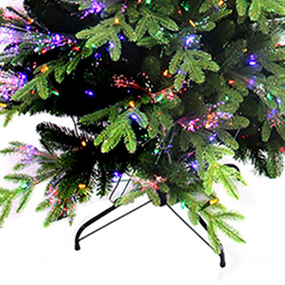 7' Pre-Lit Fiber Optic Multicolored LED Northern Light Tree