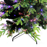 7' Pre-Lit Fiber Optic Multicolored LED Northern Light Tree