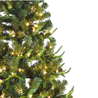 7' Pre-Lit Clear Incandescent PE/PVC Tree