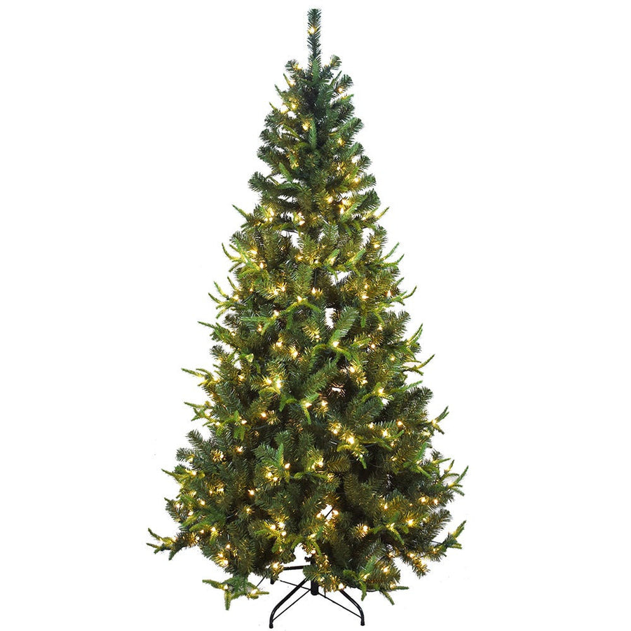 7' Pre-Lit Clear Incandescent PE/PVC Tree