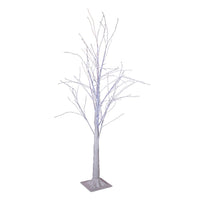 4' Pre-Lit Cool White Fairy LED Winter White Twig Tree