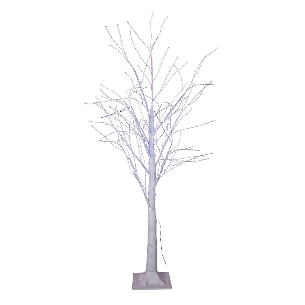 4' Pre-Lit Cool White Fairy LED Winter White Twig Tree