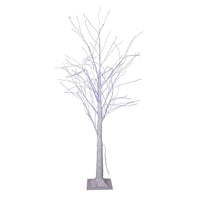 4' Pre-Lit Cool White Fairy LED Winter White Twig Tree
