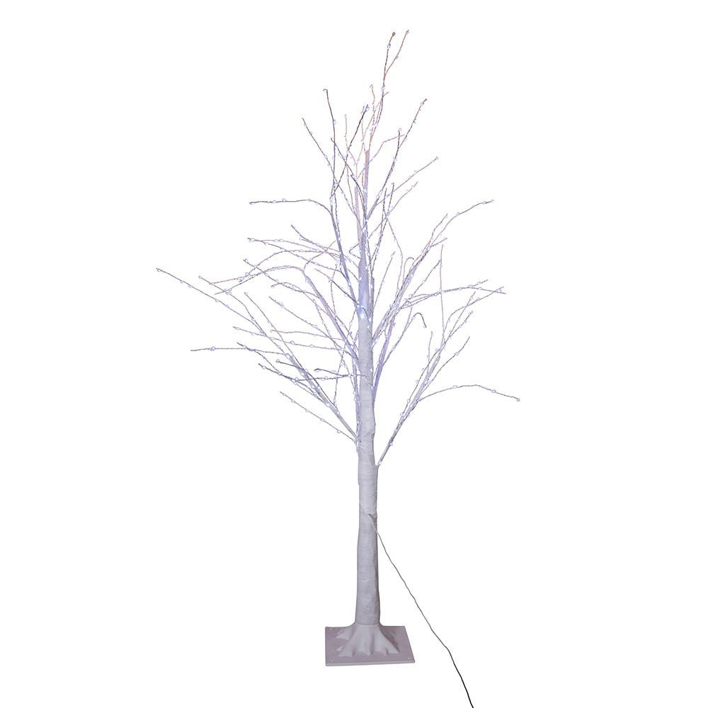 4' Pre-Lit Cool White Fairy LED Winter White Twig Tree