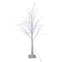 4' Pre-Lit Cool White Fairy LED Winter White Twig Tree