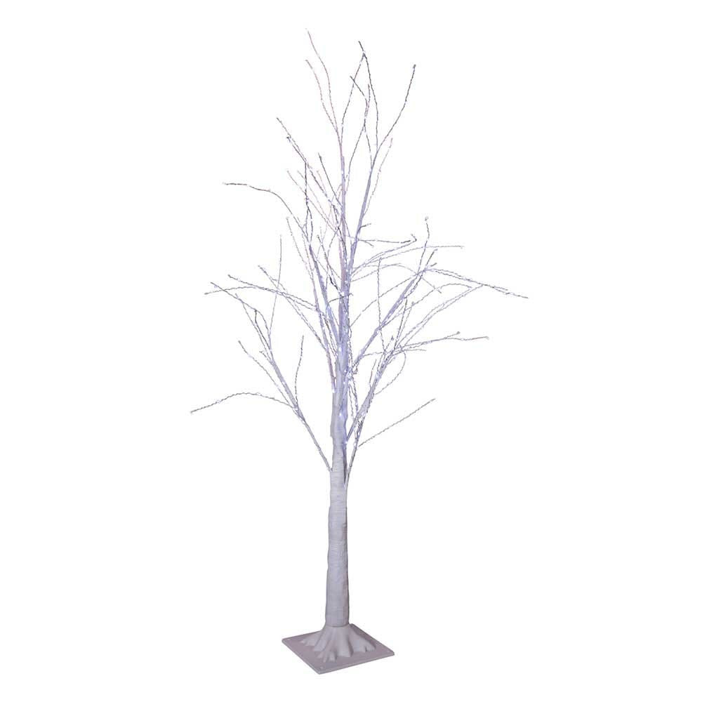 4' Pre-Lit Cool White Fairy LED Winter White Twig Tree