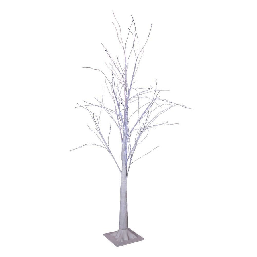 4' Pre-Lit Cool White Fairy LED Winter White Twig Tree