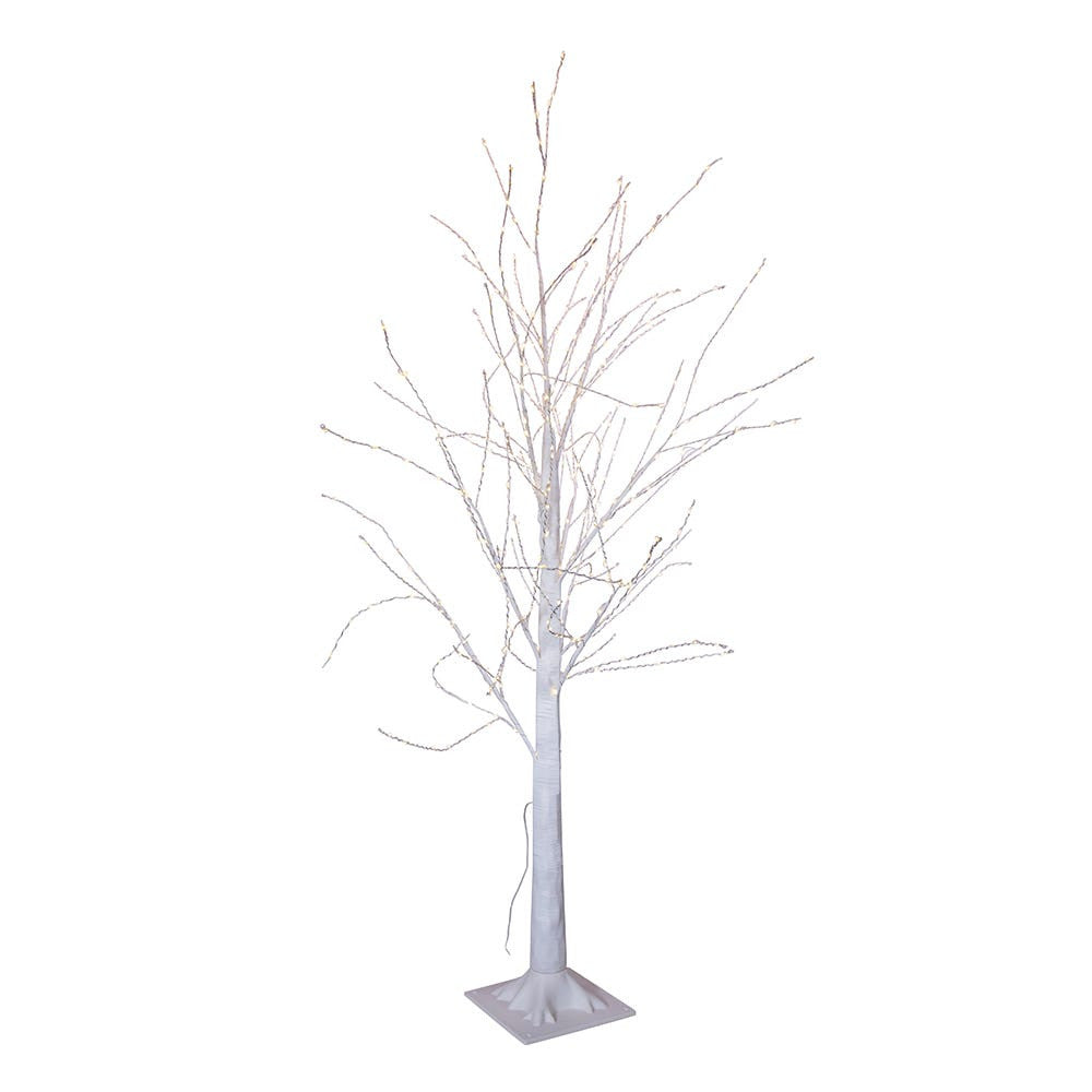 4' Pre-Lit Warm White Fairy LED Winter White Twig Tree