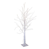 4' Pre-Lit Warm White Fairy LED Winter White Twig Tree