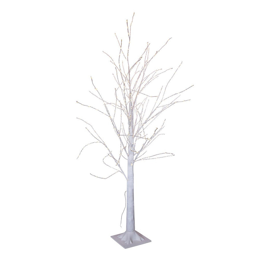 4' Pre-Lit Warm White Fairy LED Winter White Twig Tree