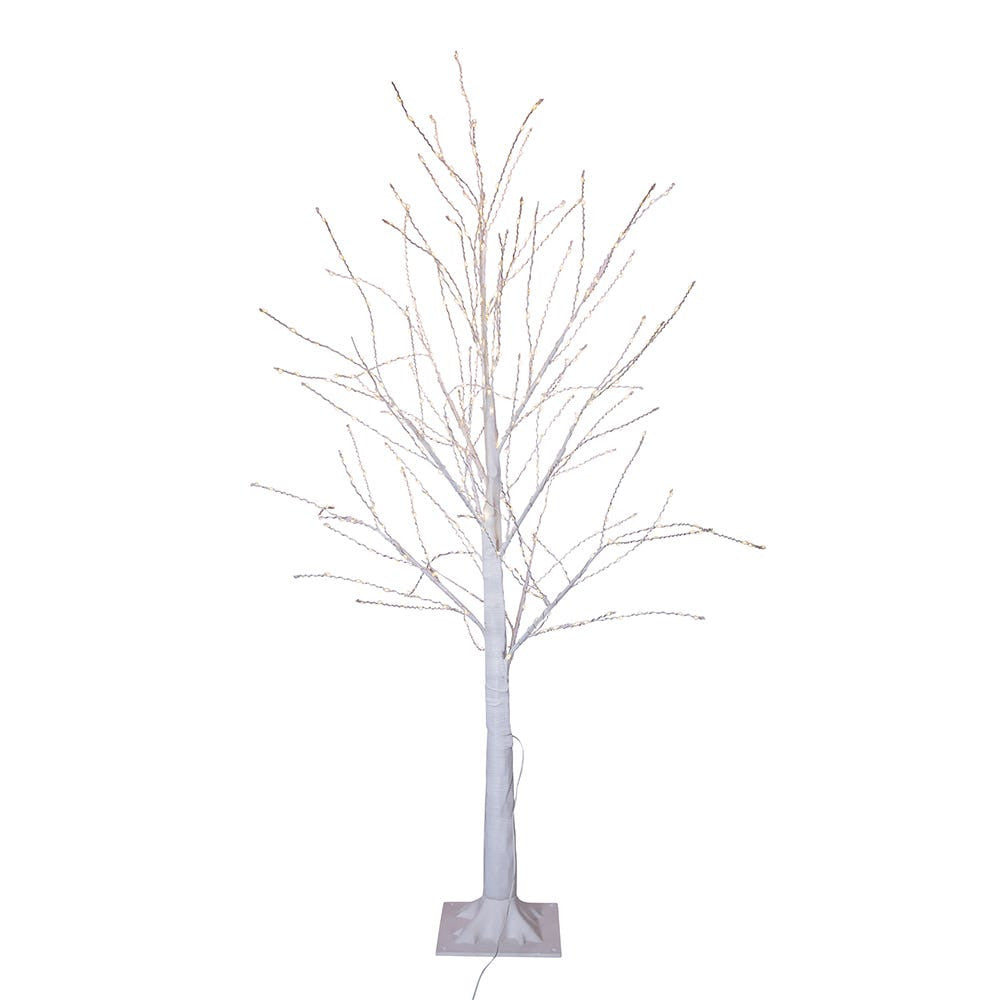 4' Pre-Lit Warm White Fairy LED Winter White Twig Tree
