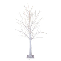 4' Pre-Lit Warm White Fairy LED Winter White Twig Tree