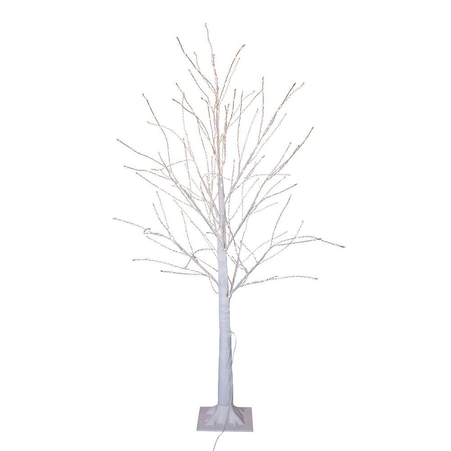 4' Pre-Lit Warm White Fairy LED Winter White Twig Tree