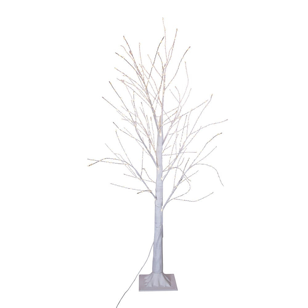 4' Pre-Lit Warm White Fairy LED Winter White Twig Tree