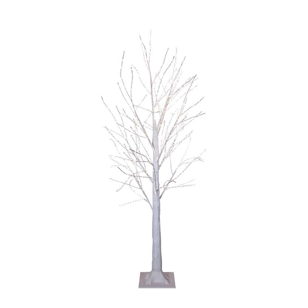 4' Pre-Lit Warm White Fairy LED Winter White Twig Tree