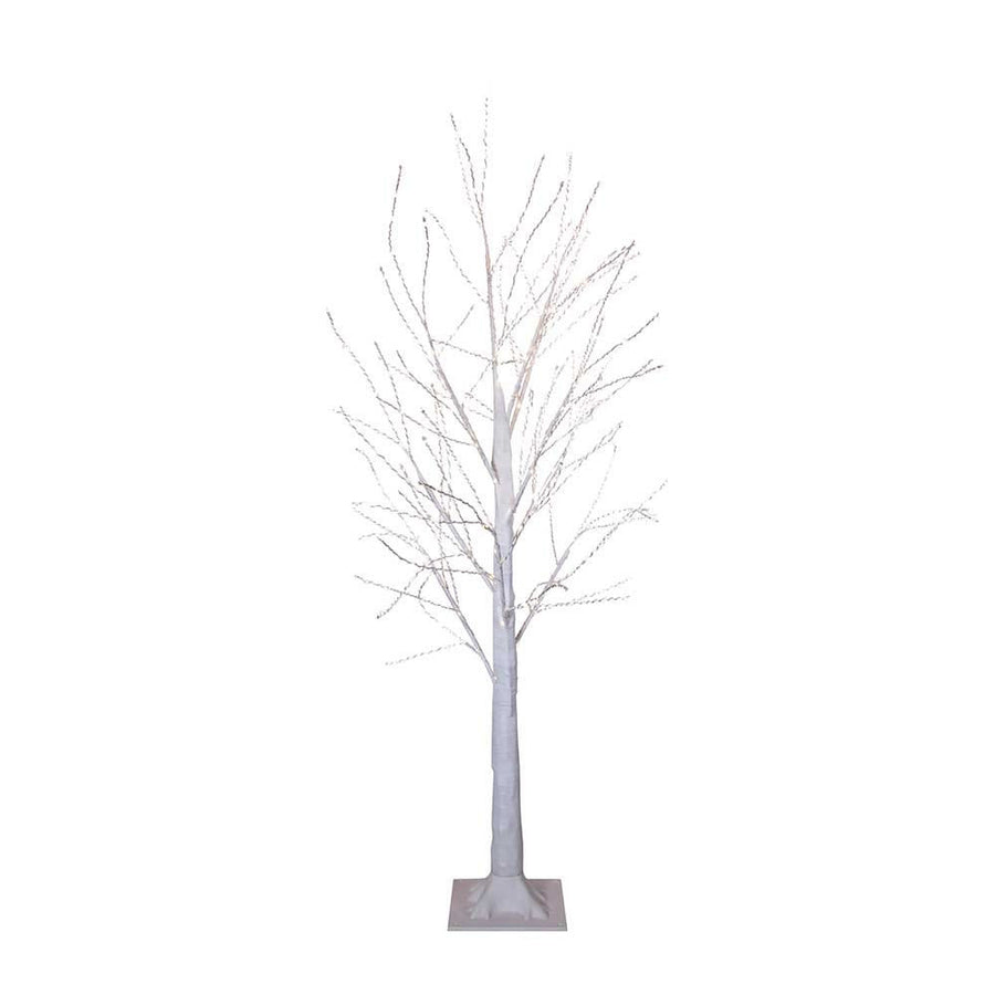 4' Pre-Lit Warm White Fairy LED Winter White Twig Tree
