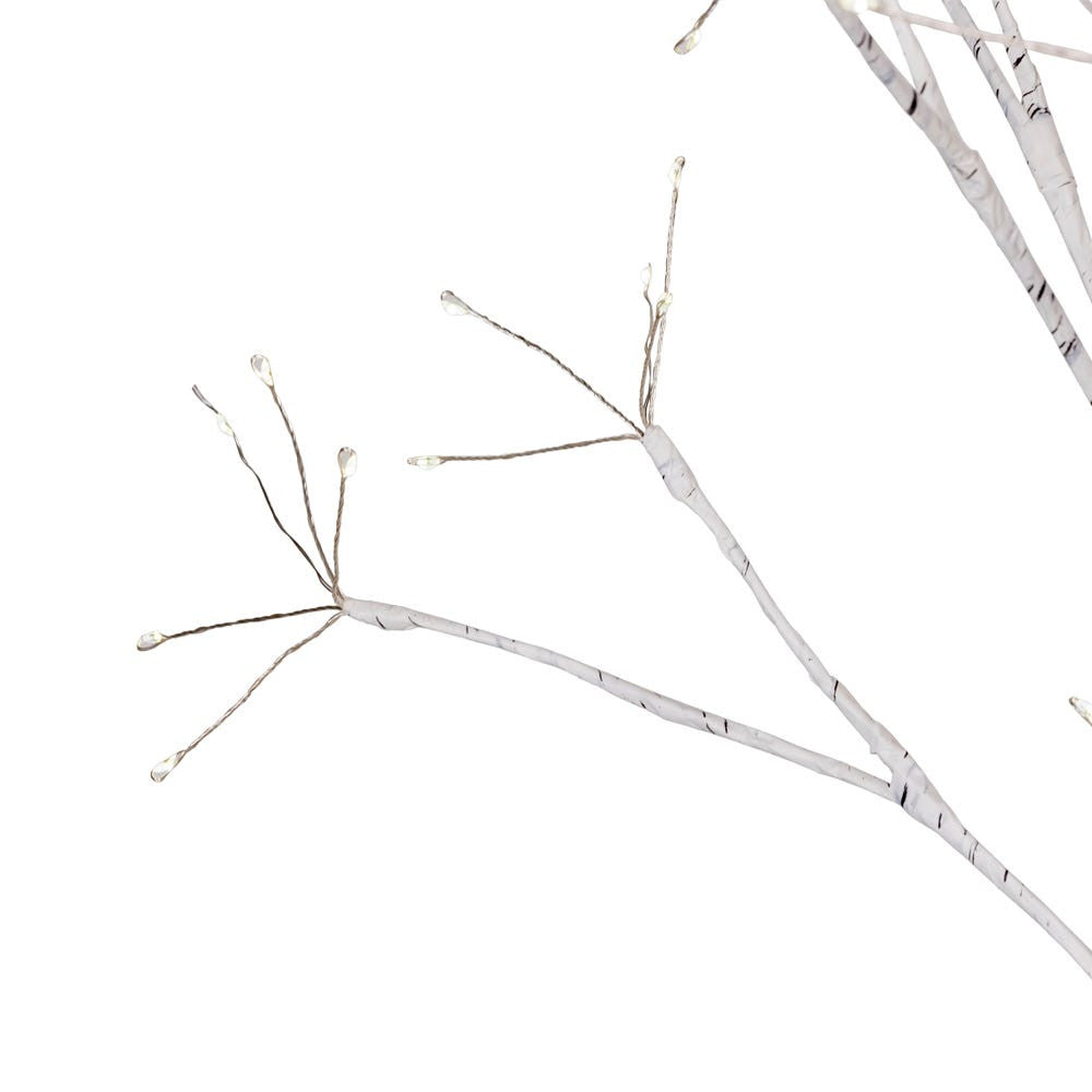 4' Pre-Lit Warm White Fairy LED White Birch Twig Tree