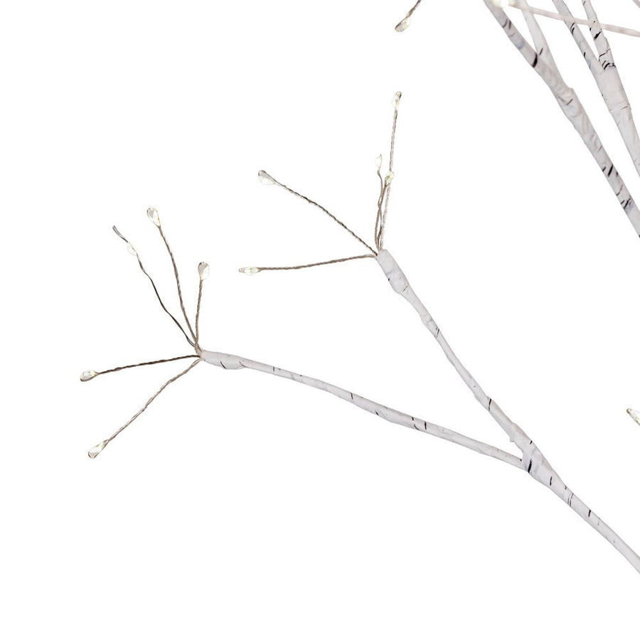 4' Pre-Lit Warm White Fairy LED White Birch Twig Tree