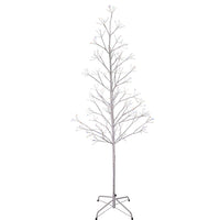 5' Pre-Lit Multicolored Fairy LED White Birch Twig Tree