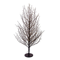 4' Pre-Lit Warm White Fairy Cluster LED Dark Brown Twig Tree
