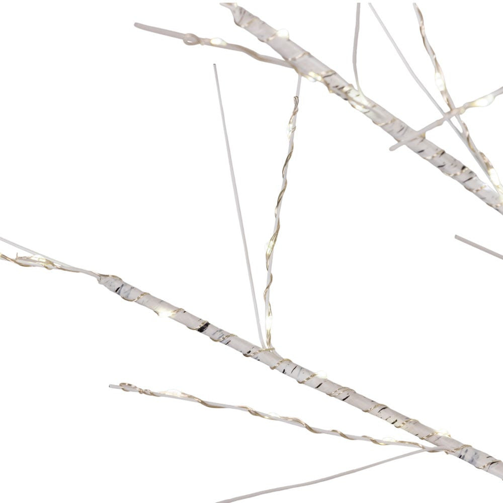 4' Pre-Lit Warm White Fairy Twinkle LED White Birch Twig Tree