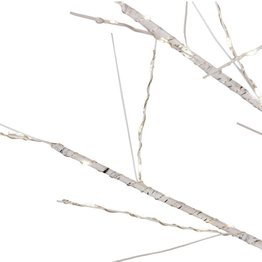 4' Pre-Lit Warm White Fairy Twinkle LED White Birch Twig Tree