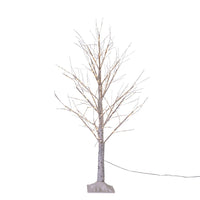 4' Pre-Lit Warm White Fairy Twinkle LED White Birch Twig Tree