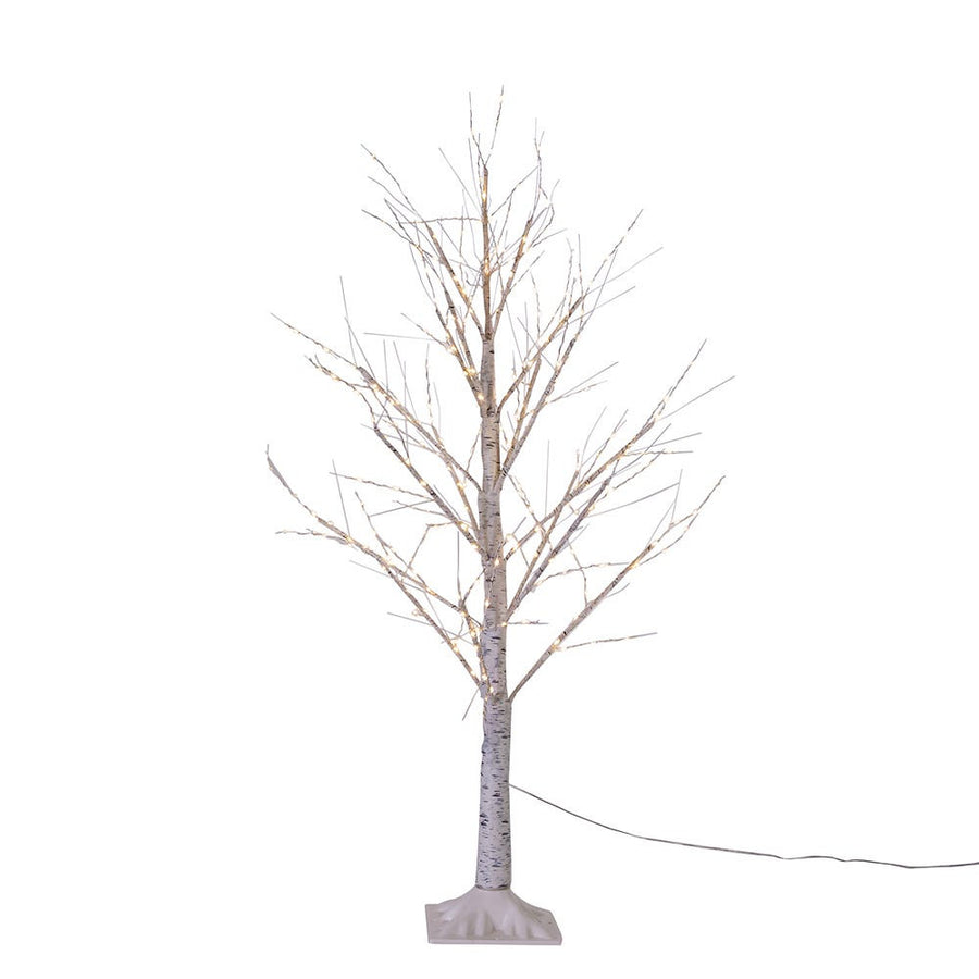 4' Pre-Lit Warm White Fairy Twinkle LED White Birch Twig Tree