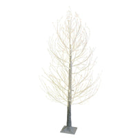 6' Pre-Lit Warm White Fairy LED Winter White Twig Tree