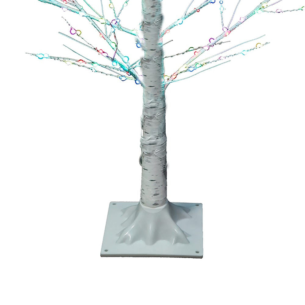 4' Pre-Lit RGB Fairy LED White Birch Tree