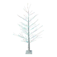 4' Pre-Lit RGB Fairy LED White Birch Tree