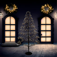 5' Pre-Lit Warm White LED Silhouette Fairy Tree