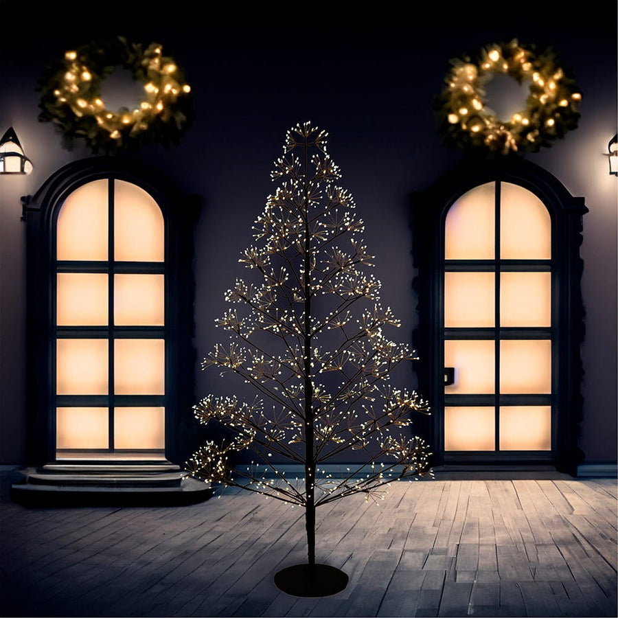 5' Pre-Lit Warm White LED Silhouette Fairy Tree