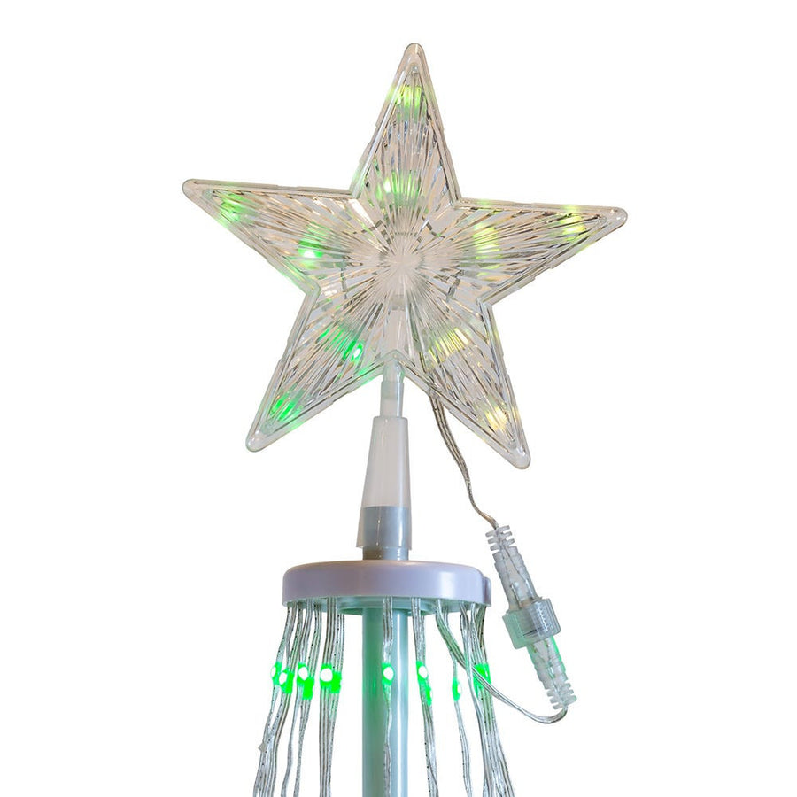 6' Pre-Lit RGB LED Collapsible Decorated Tree