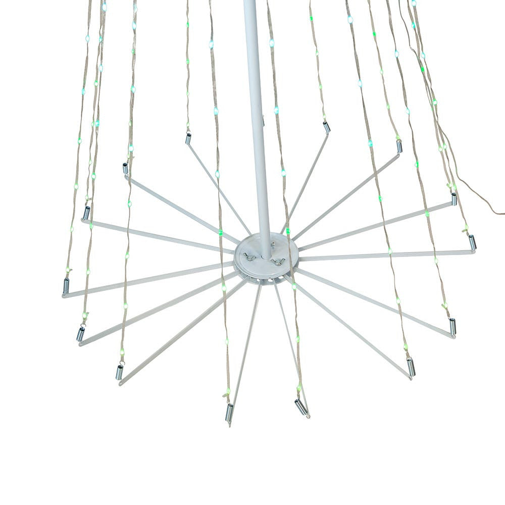 6' Pre-Lit RGB LED Collapsible Decorated Tree