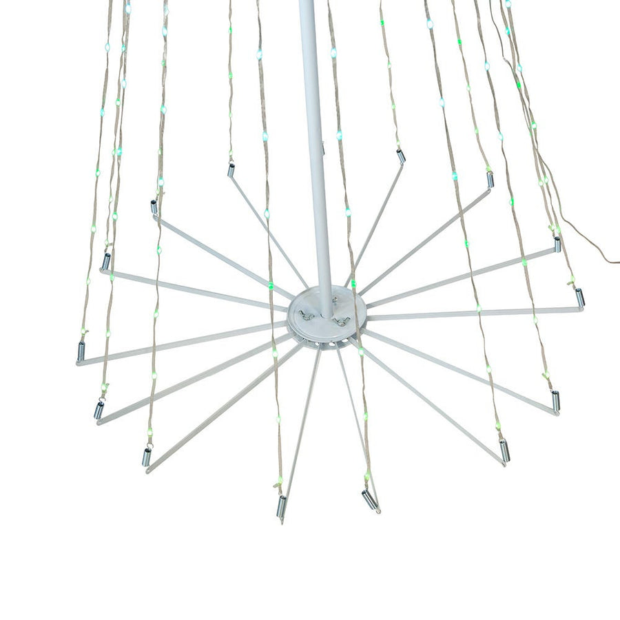 6' Pre-Lit RGB LED Collapsible Decorated Tree