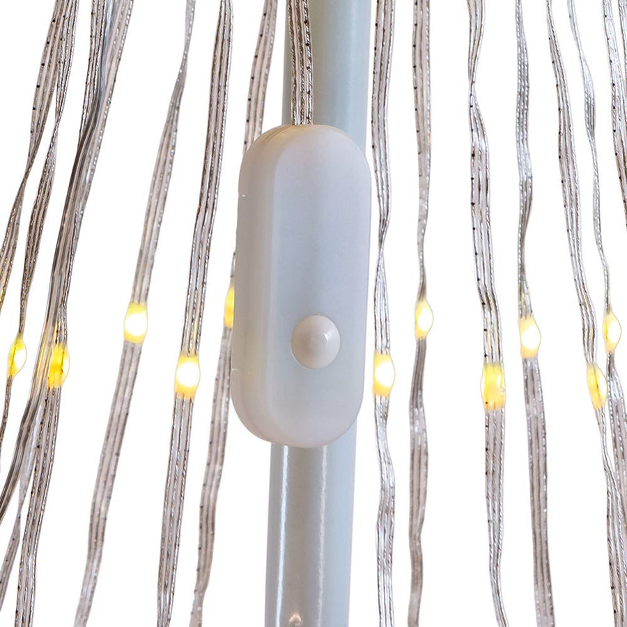 6' Pre-Lit RGB LED Collapsible Decorated Tree