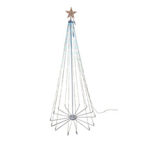 6' Pre-Lit RGB LED Collapsible Decorated Tree