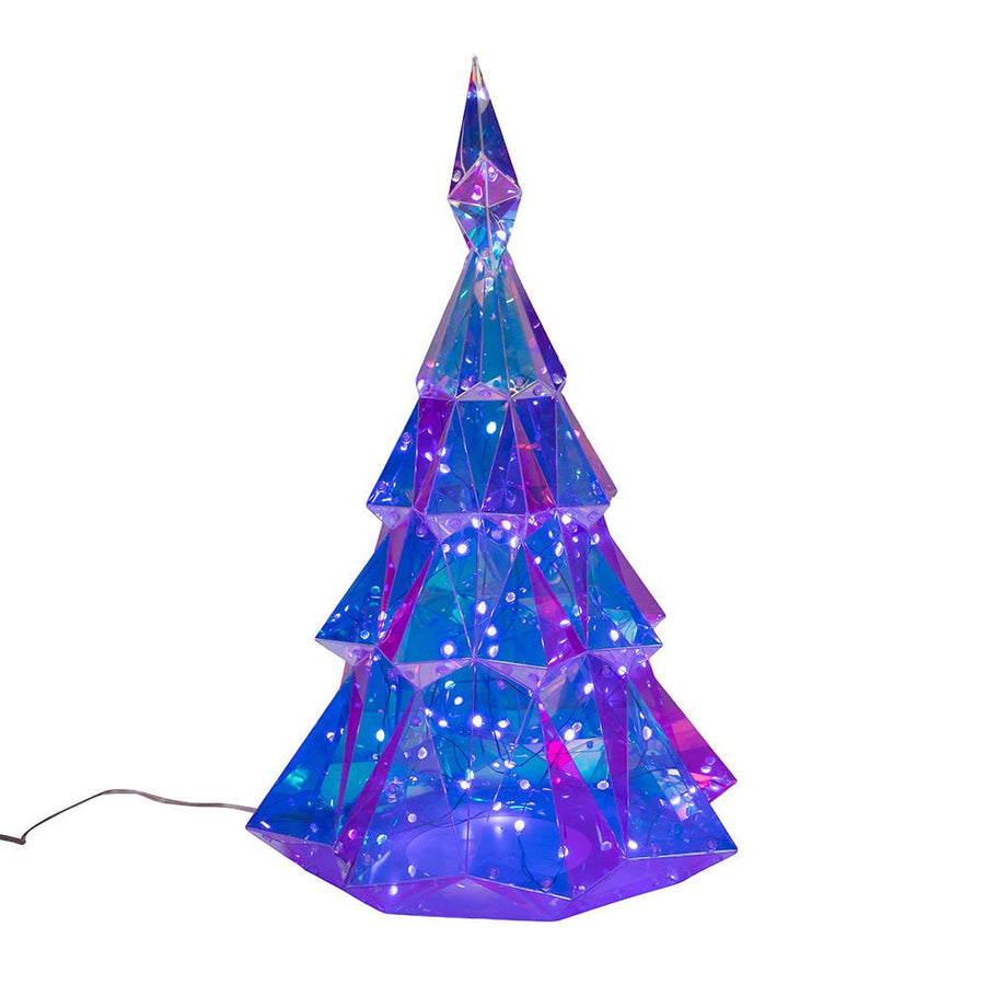 20" Lighted Magical Iridescence Holographic Christmas Tree + Remote