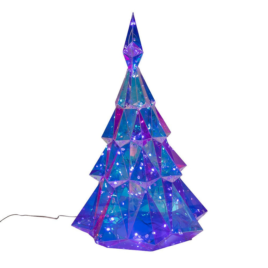 20" Lighted Magical Iridescence Holographic Christmas Tree + Remote