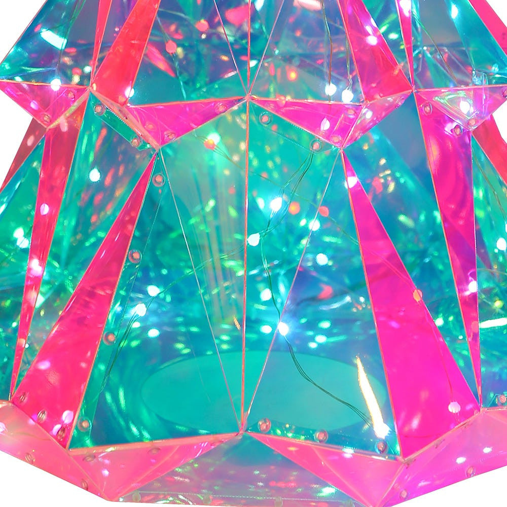 25.5" Lighted Magical Iridescence Holographic Christmas Tree + Remote