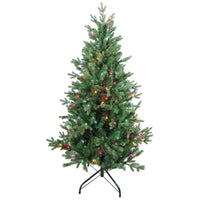4.5' Pre-Lit Multicolor Incandescent Jackson Pine Tree