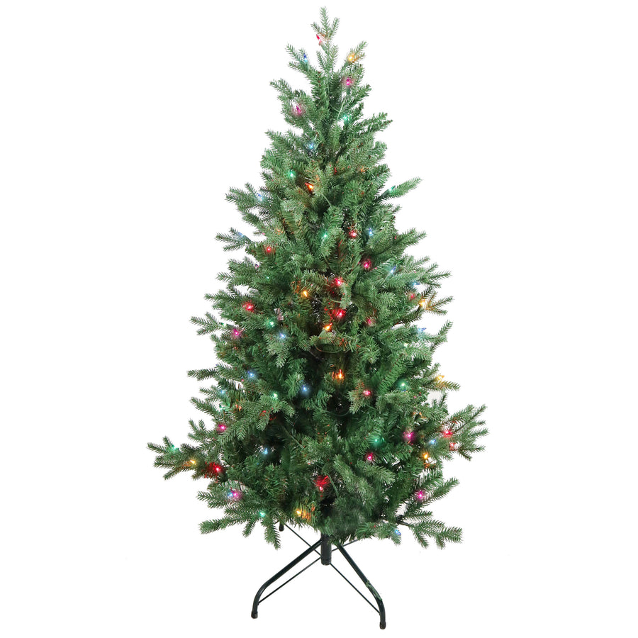 4.5' Pre-Lit Multicolor Incandescent Jackson Pine Tree